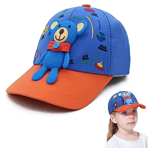 Image of VRITRAZ Unisex Kids Baseball Cap | Soft Cotton Adjustable Sun Hat for Boys & Girls | Casual Outdoor Summer Wear (4-12 Year)