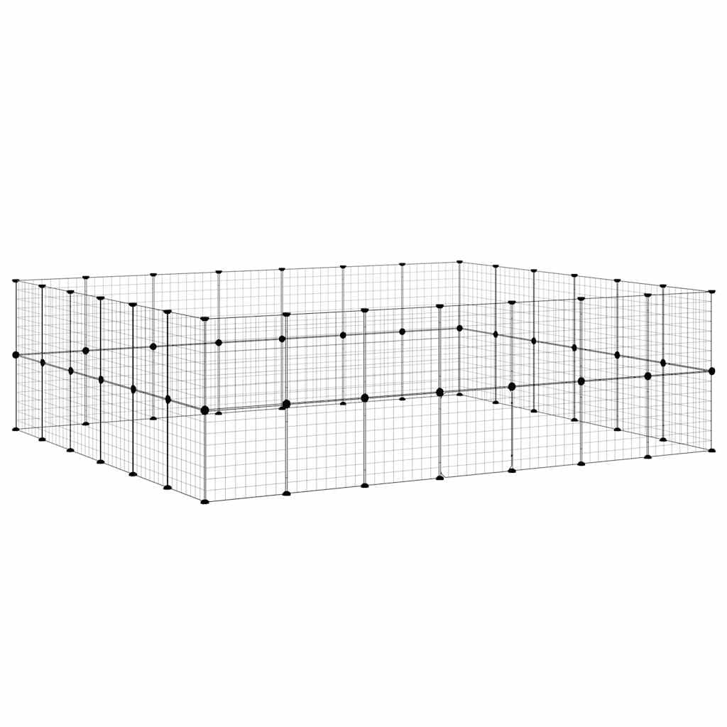 Jaula de acero para mascotas con puerta de 35 x 35 cm como jaula para animales pequeños DIY de acero resistente para mascotas