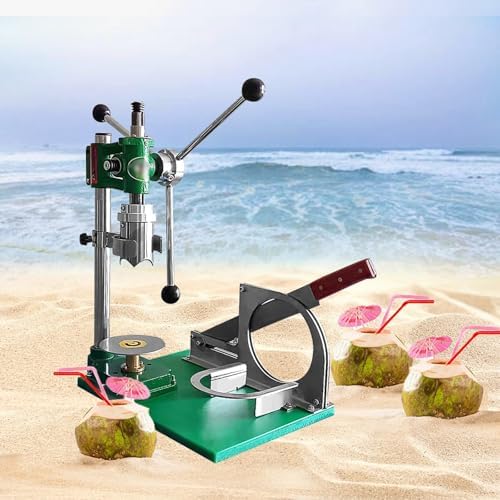 Coconut Opener Tool, Coconut Head Cutter, Manual Coco Fruit Corer Machine, Capping Machine with Handle, for Fresh Coconut Juice