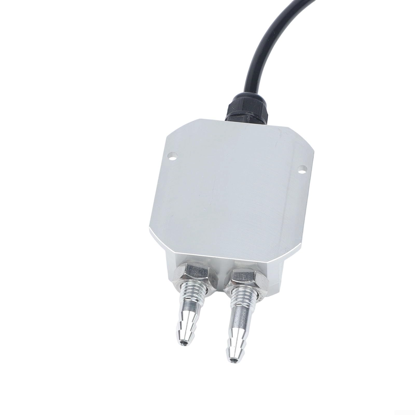 Sensor de transmisor de presión diferencial de 4-20 mA, rango de 0-2 kPa, cuerpo de aleación con boquillas de pagoda para medición de presión de viento de aire, salida de 24 V CC, ambiente de -20 a 85