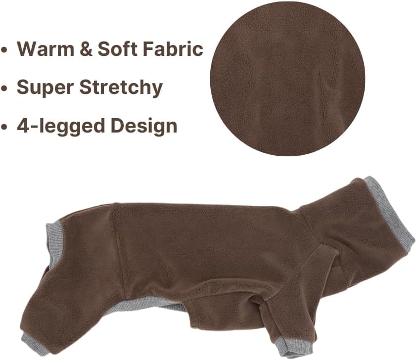 Rollkragenpullover für Dackel-Hunde – Warme Winterkleidung für Dackel, Winteroutfit für Teckel(Braun, XS)