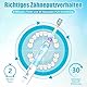 Elektrische Zahnbürste Kinder ab 3-6-8-12 Jahre mit buntem Regenbogen-LED-Licht Integrierter Timer 90% abgerundeten Borsten Schallzahnbürste für Kleinkind (Kind Blau)