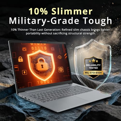 Image of Lenovo IdeaPad Slim 3i 15.6 inch FHD Laptop, Intel N100, 4GB DDR5, 1.12TB Storage (128GB SSD+1TB Docking Station Set), Intel UHD Graphics, Num Pad, Compact & Portable, Wi-Fi 6, Win 11, Arctic Grey
