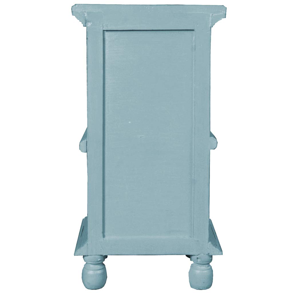 Sunset Trading Shabby Chic Cottage End Table, Blue
