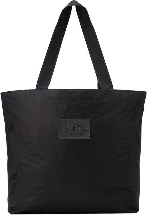 Urban Totes Black Day Trip Tote Bag Spacious, Water
