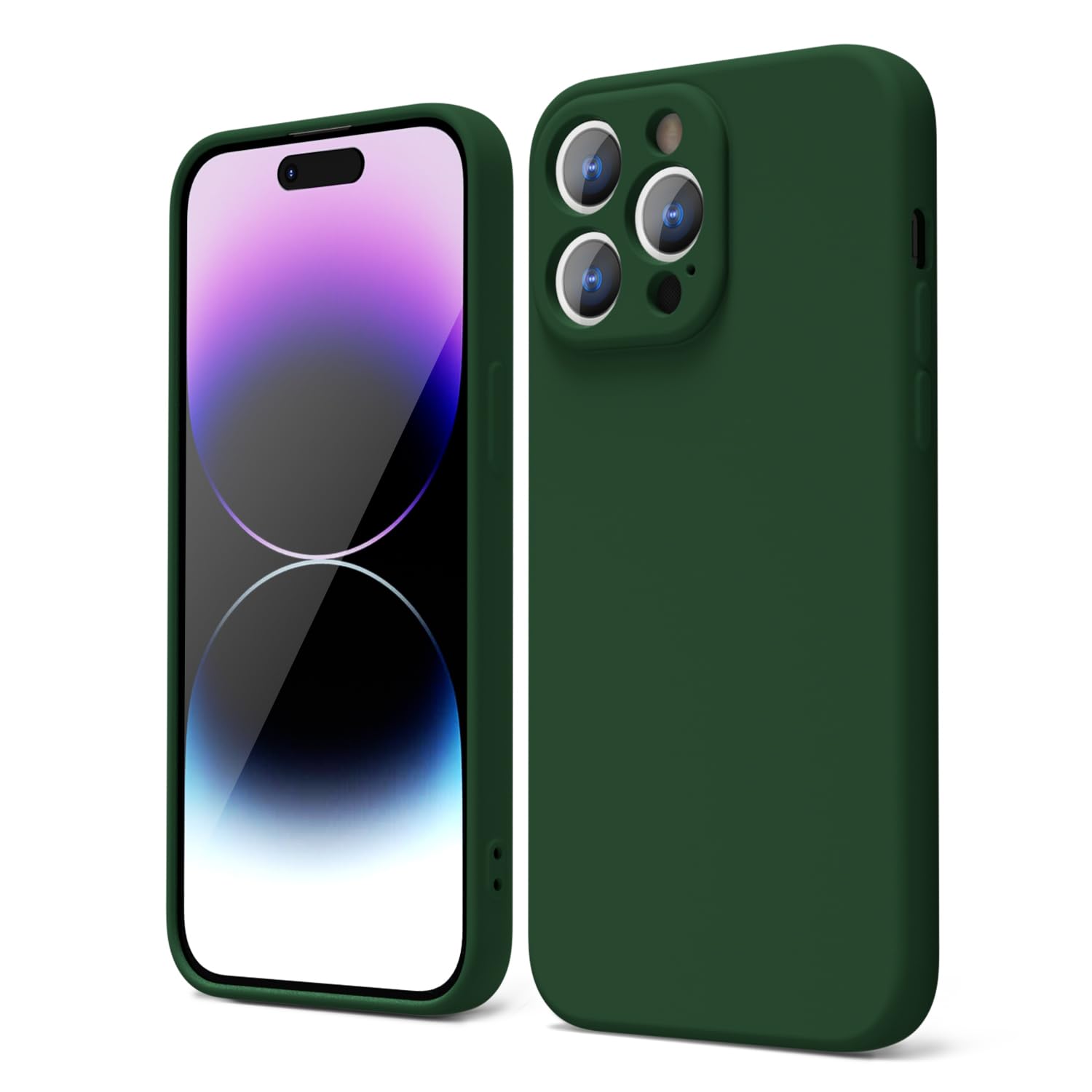 oakxco for iPhone 16 Pro Max Case Liquid Silicone, Soft Rubber Gel Elegant Aesthetic Basic Simple Cover, Cute Thin Slim TPU Matte Solid Color Plain Smooth Case for Women Girl, Light Pink — view 1254