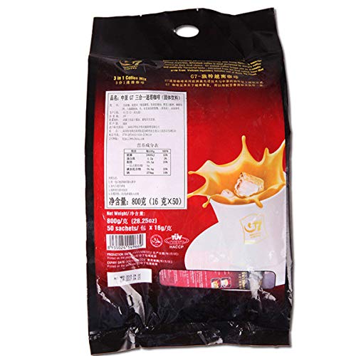 通用 Café instantáneo Auténtico café orgánico de Vietnam con Sabor a café 800g = 50x16g - Imagen 5