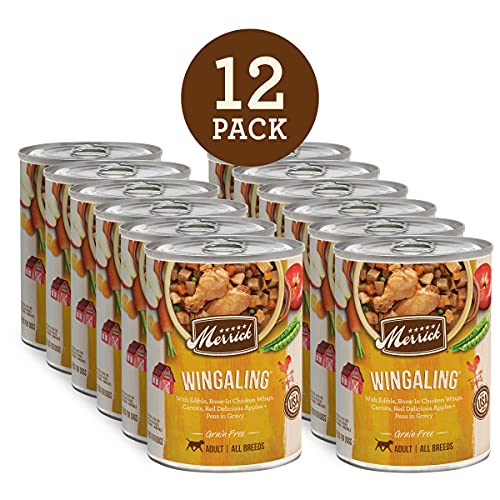 Merrick Grain Free Wet Dog Food Wingaling - (12) 12.7 Oz. Cans (Adult Favorites) #TOP1