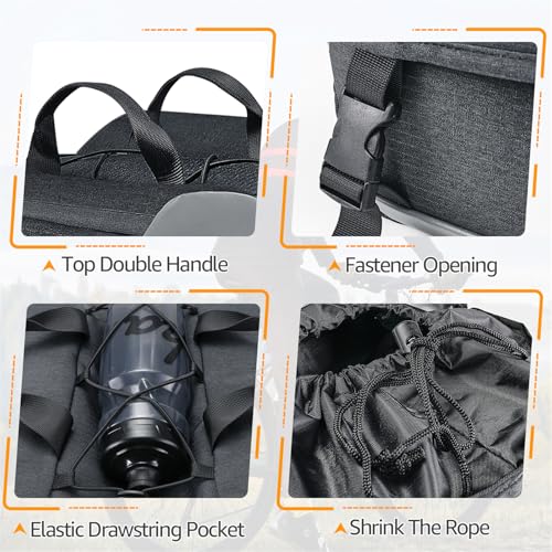 Image of WOTOW Panniers Bike Bags Waterproof - Rear Bike Rack Bag Expandable to 35L, Double Pannier Bicycle Saddle Bag Trunk with Handles, E-bike Accessories for Adult Cycling Travel Cargo Storage (25L-35L)