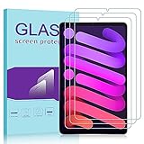 [3 Pack] WRJ for iPad Mini 6 2021 Screen Protector,Anti-Scratch Anti-Fingerprint No-Bubble 9H Hardness Tempered Glass