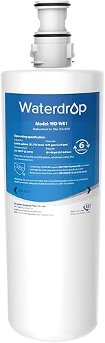 Waterdrop 3US-AF01 Filtro de agua para debajo del fregadero, repuesto para Filtrete 3US-AF01, 3US-AS01, Aqua-Pure AP Easy C-CS-FF, WHCF-SRC,