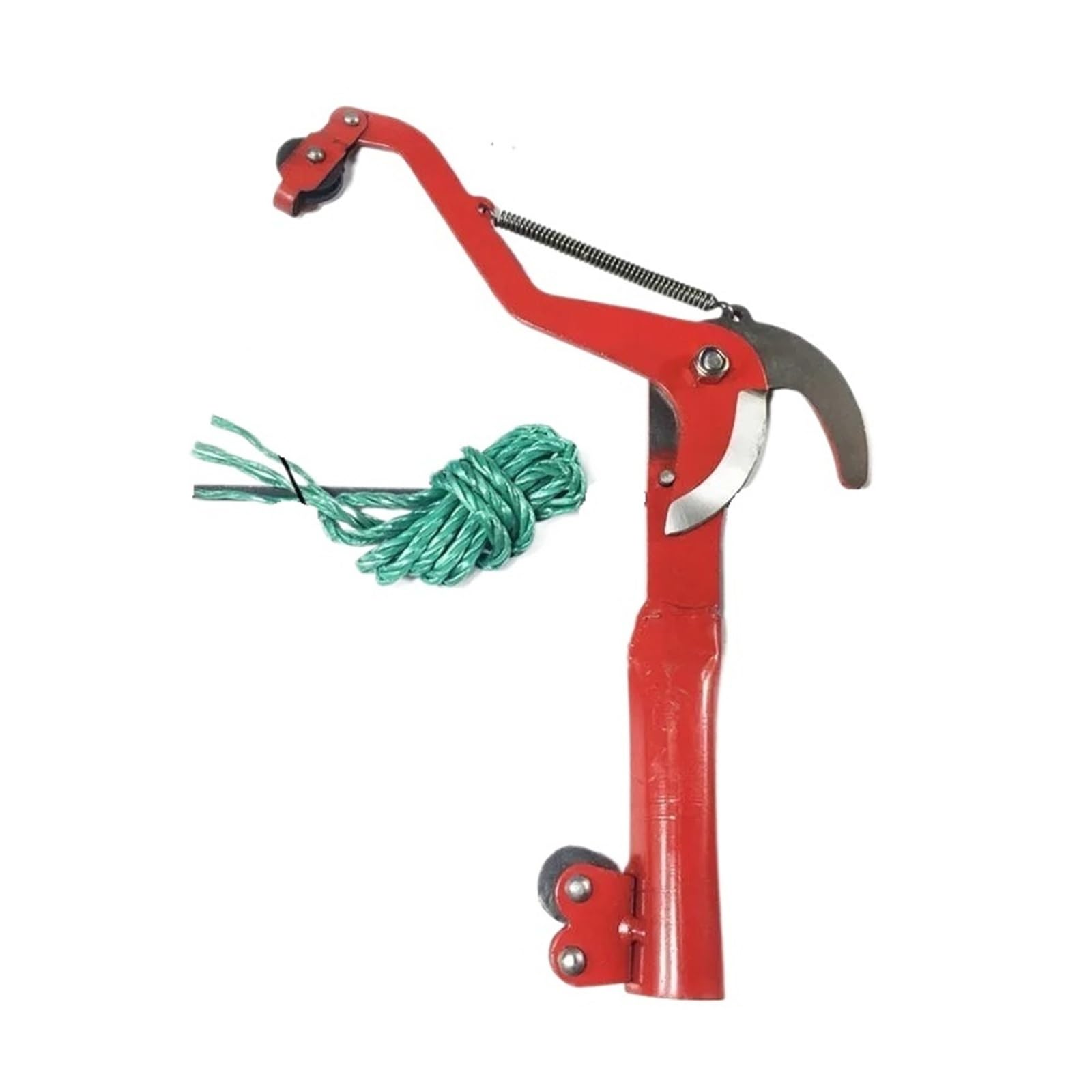 Tijeras telescópicas recolector de Frutas Ramas de Corte de Gran altitud poda Herramientas y Equipos de jardinería(Red-Double Wheels)