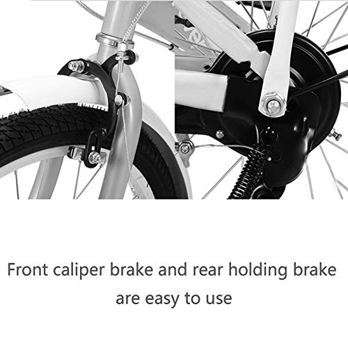 FUFU 20-Zoll-faltendes Fahrrad, Straßenfahrrad, Kinderfahrrad mit Handbremse, 2 Farben (Color : Yellow) – Bild 6