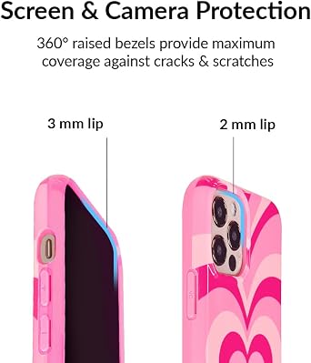 MagSafe Suction Phone Mount + iPhone 12 Pro Max Case (Bundle - Pink Hearts)