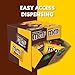M&M'S Milk Chocolate & M&M'S Peanut Fun Size Candy Individually Wrapped Milk Chocolate Variety Pack Pantry Cube Easy Open and Close Dispenser for Convenient Snacking, 50 Ct Bulk Box