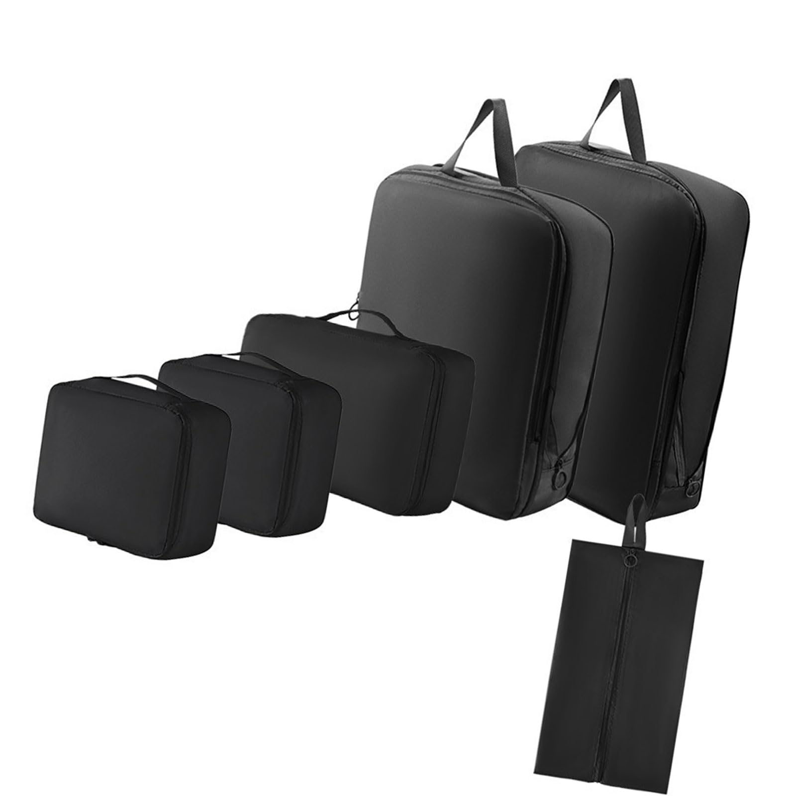 6 pezzi Efficace Borsa Strada Abbigliamento Viaggio Bagagli Organizzatori Borse Per Vestiti E Scarpiere Con Cerniere