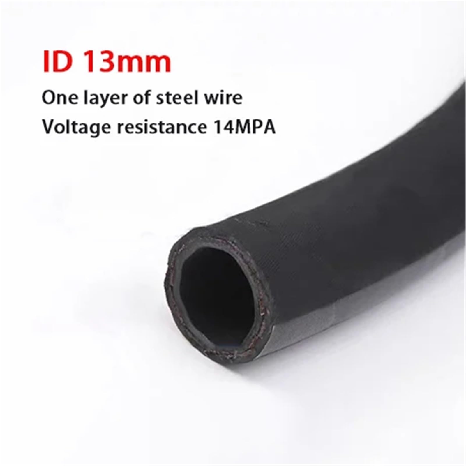 Pressure Sensor Hose Wąż gumowy z oplotem stalowym wysokociśnieniowym, wąż olejowy, hydrauliczny powrót oleju, ciśnienie, do maszyn górniczych(ID 13mm)