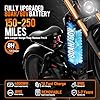 eAhora Romeo Pro 3 Electric Bike for Adults, 5600W 50MPH Dual Motor Ebike, 60V 80AH 250Miles Long Range Electric Bike, 26" *4.0 Fat Tire Electric Mountain Bike Full Suspension Off-Road E-Bike, UL2849 #2