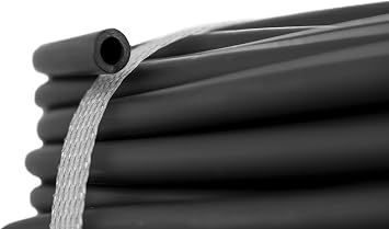Black Flexible Micro Automatic Garden Watering Irrigation Pipe (Tube), 4mm/6mm - 50m-Ideal for Baskets,tubs and troughs