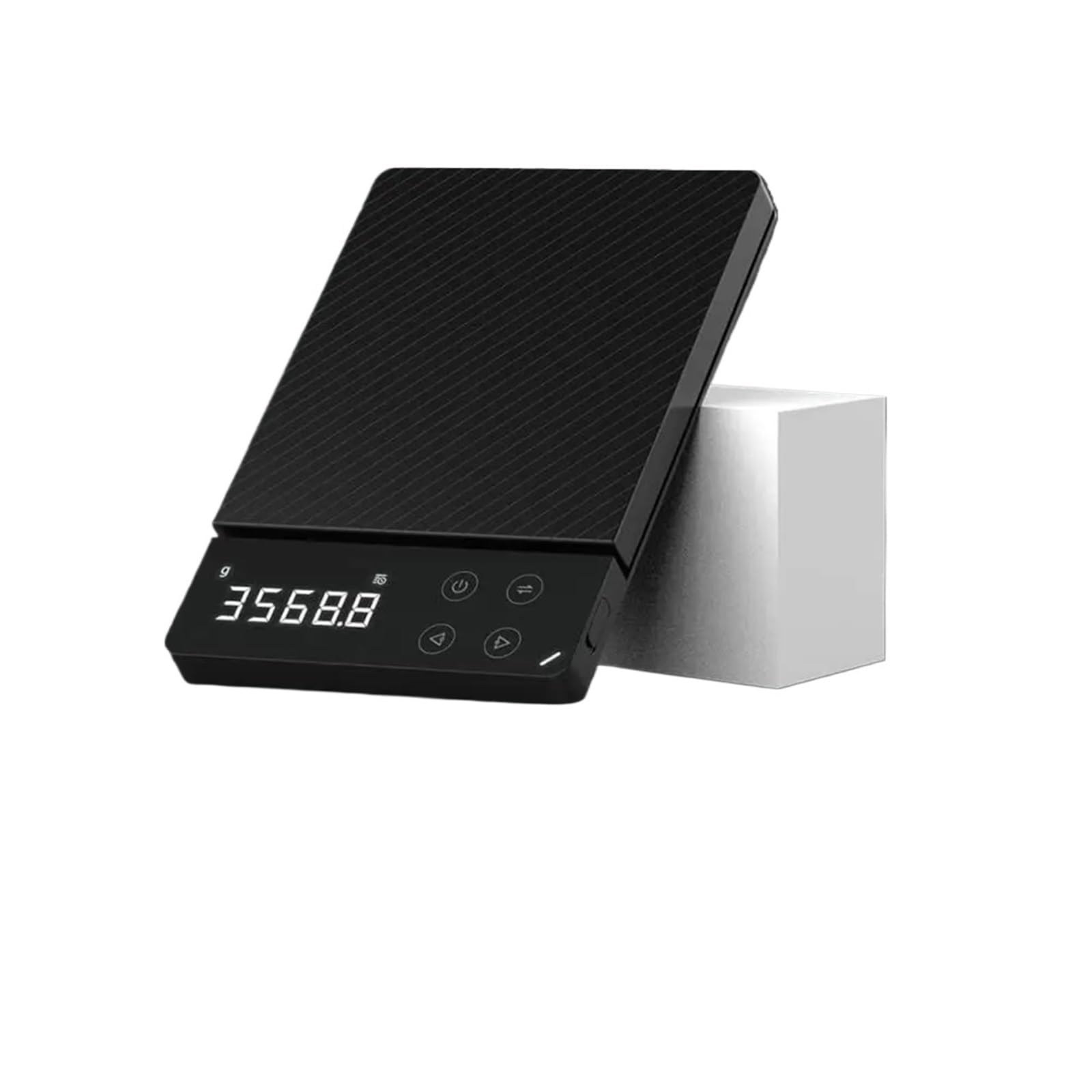Báscula de cocina, Báscula electrónica de cocina alta precisión, recargable, resistente al agua, pesaje preciso, báscula mesa acero inoxidable,para hornear, café, joyería(3Kg)