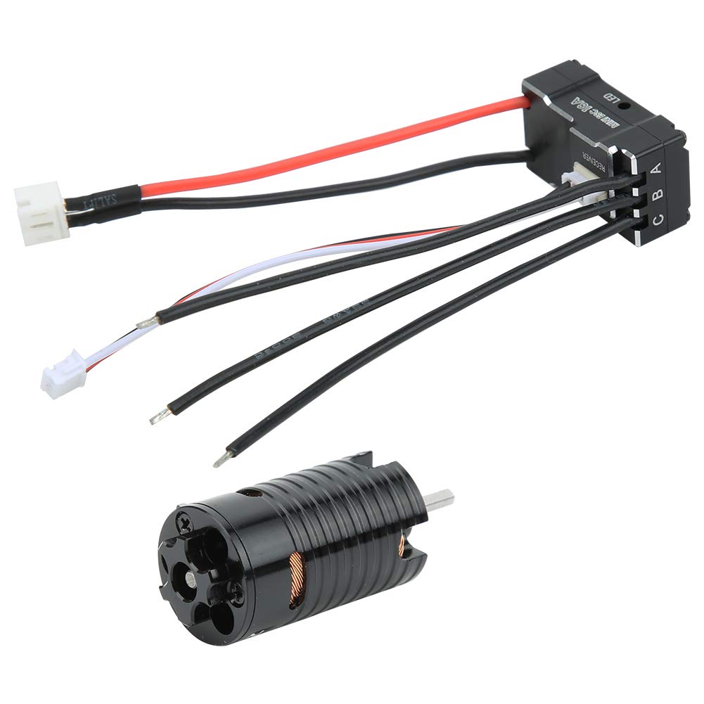 Motore brushless, 1410 Motore brushless 18A Nero ESC RC Ricambio Ricambio Accessori Motori completi Motori elettrici e parti (nero) 2500KV)