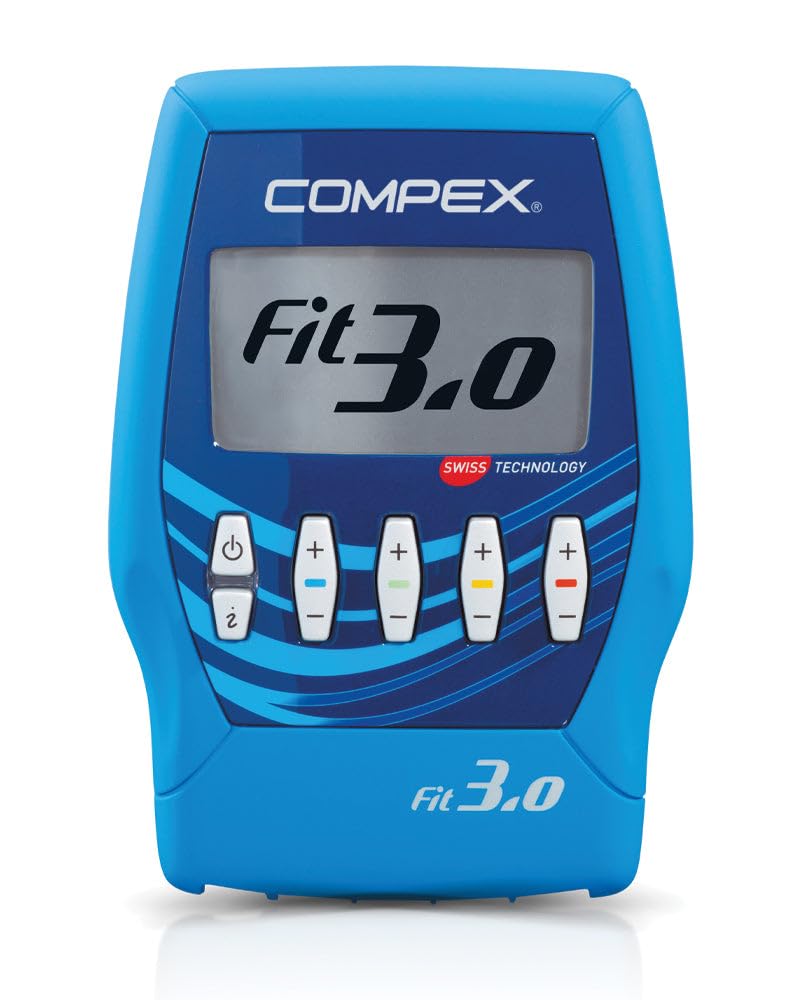 Compex Fit 3.0 Electroestimulador, Unisex, Azul