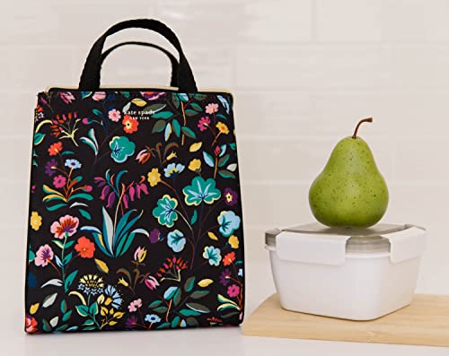 Image of kate spade new york Portable Soft Cooler Lunch Bag, Thermal Tote with Insulated Interior Lining and Storage Pocket, Lunch Tote for Women, Autumn Floral