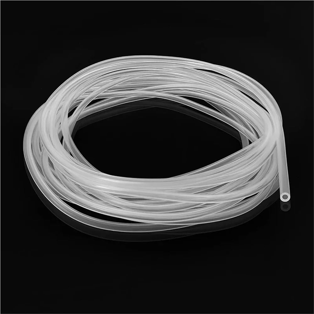 Manguera capilar flexible de silicona negra - Tubo de goma resistente for máquinas de laboratorio y de café (1 unidad)(White,10metersx2.5mm3.5mm)