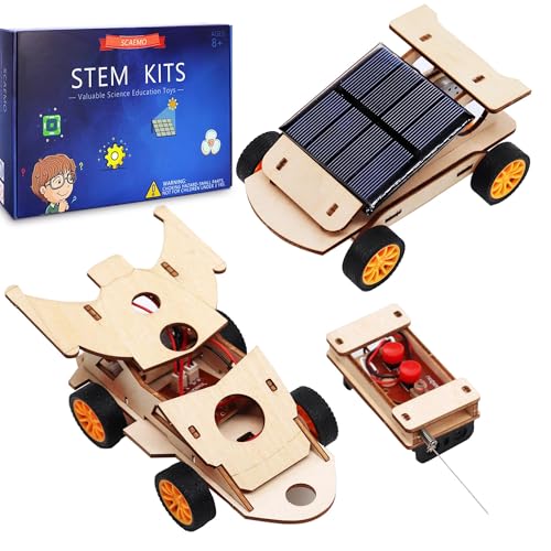 DIY RC Car Kit, Build Your Own Solar Car - Stem Projects for Kids Ages 8-12, Science Experiments for...