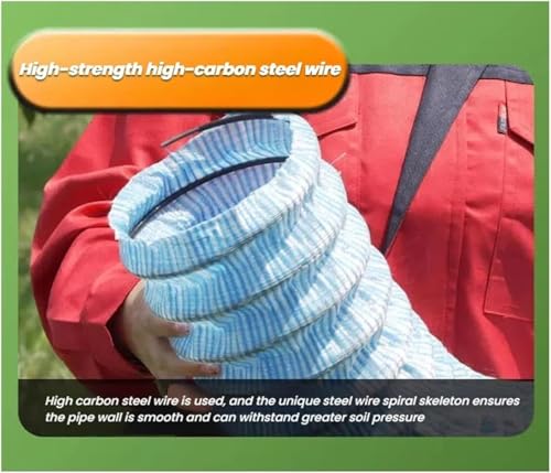 Tuyau d'évacuation perforé de 49ft pour drainage de cour
