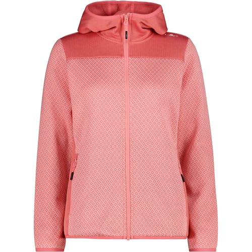 Veste hoodie CMP Femme coral-bianco XXS veste zippée à capuche