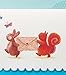 Papyrus Blank Cards with Envelopes, Bunny & Squirrel (14-Count)