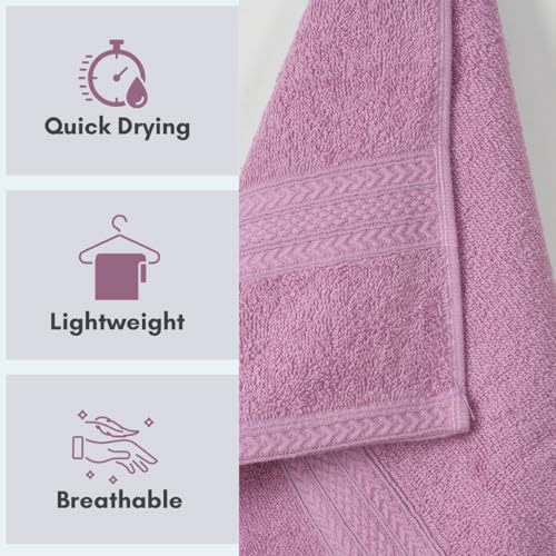 Image of Mafatlal Joy Cotton Bath Towel for Men & Women | 58 x 29 inch Large Size | Soft & Plush | Highly Absorbent | Quick Dry | 450 GSM | First Bloom | Single Towel
