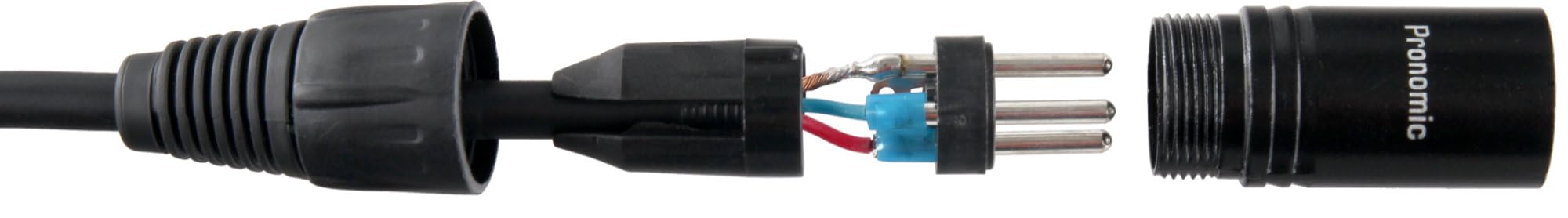 Pronomic Stage XFXM-50 Câble Micro XLR 50 m Noir, Longueur: 50 m, 226 mm²