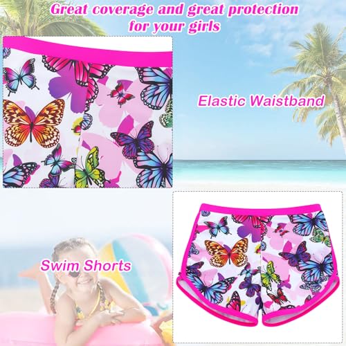 Image of TUONROAD Girls 2 Pieces Rash Guard Swimsuit Long Sleeve Tankini for 4-10 Years