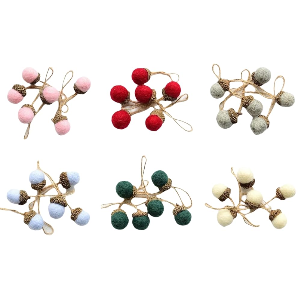 Boules de feutre pour décoration de scène et loisirs créatifs de Noël