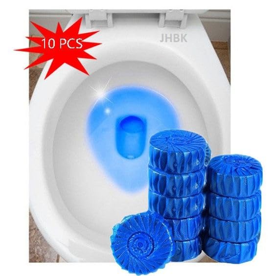 ToYooZe Automatic Flush Toilet Bowl Cleaner Tablets, Bathroom Toilet Tank Cleaner, Powerful Cleaning Ball Toilet Blue Deep Clean Bubbles, Mild Lemon Scent, Long-Lasting Fresh Air Pack of 10 (B0D1CRBD13) Amazon Price History, Amazon Price Tracker