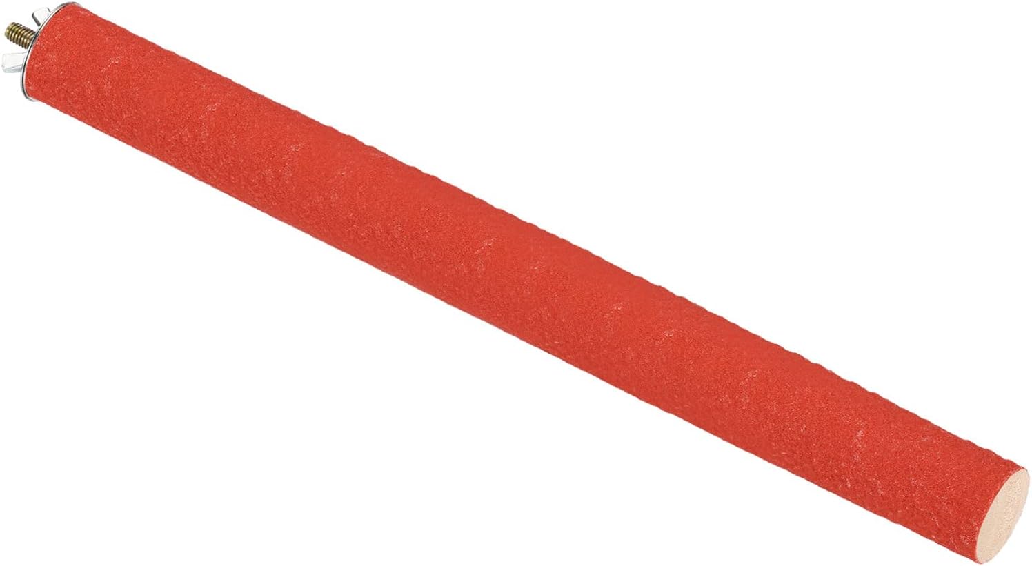 PATIKIL Palo de molienda de pata de pájaro de 1.1 x 13.9 pulgadas, accesorio de jaula para pájaros pequeños, loros, periquitos, cacatúas, rojo