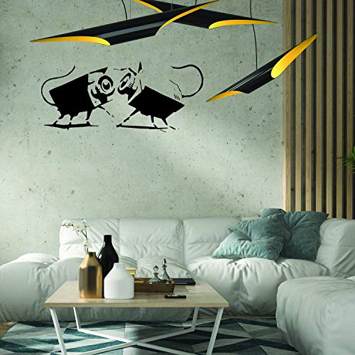 Autocollant vinyle CCTV Banksy : sticker mural graffiti noir - 5