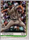 2019 Topps 582 Montgomery Club #83 Lou Trivino Oakland Athletics Baseball Card