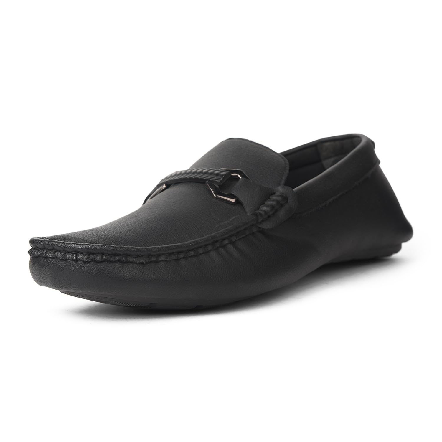 bata Men's Frame New Loafers (8516184_Black_10 UK)-picture-11