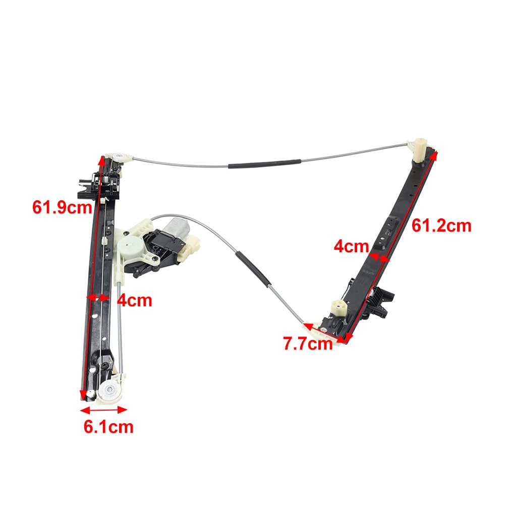 Cndask027 LR049253 Rear Car Accessories Electric Power Window Regulator Assembly 1Pc for Land Rover for Range Rover 2012-2023 Metal Right Rear Extended