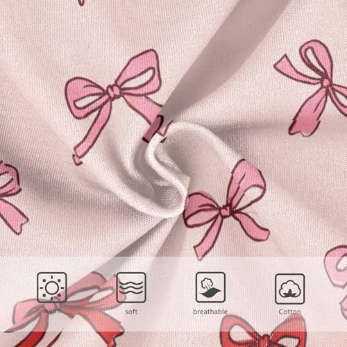 Wusikd Pink Bows Cute Girls' Underwear Cotton Girls Briefs Soft Toddler Underwear 2T3