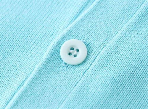 Solid Color Casual Simple V-Neck Classic Pocket Stitching Multi-Color Breathable Women's Knitted Cardigan3