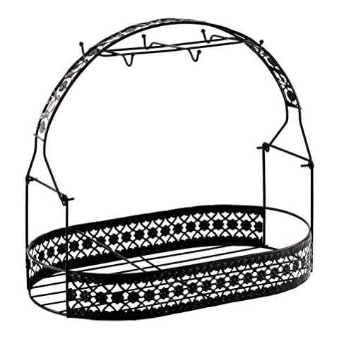 BESTONZON - Soporte para Tazas de café (cerámica), Hierro Negro Cover