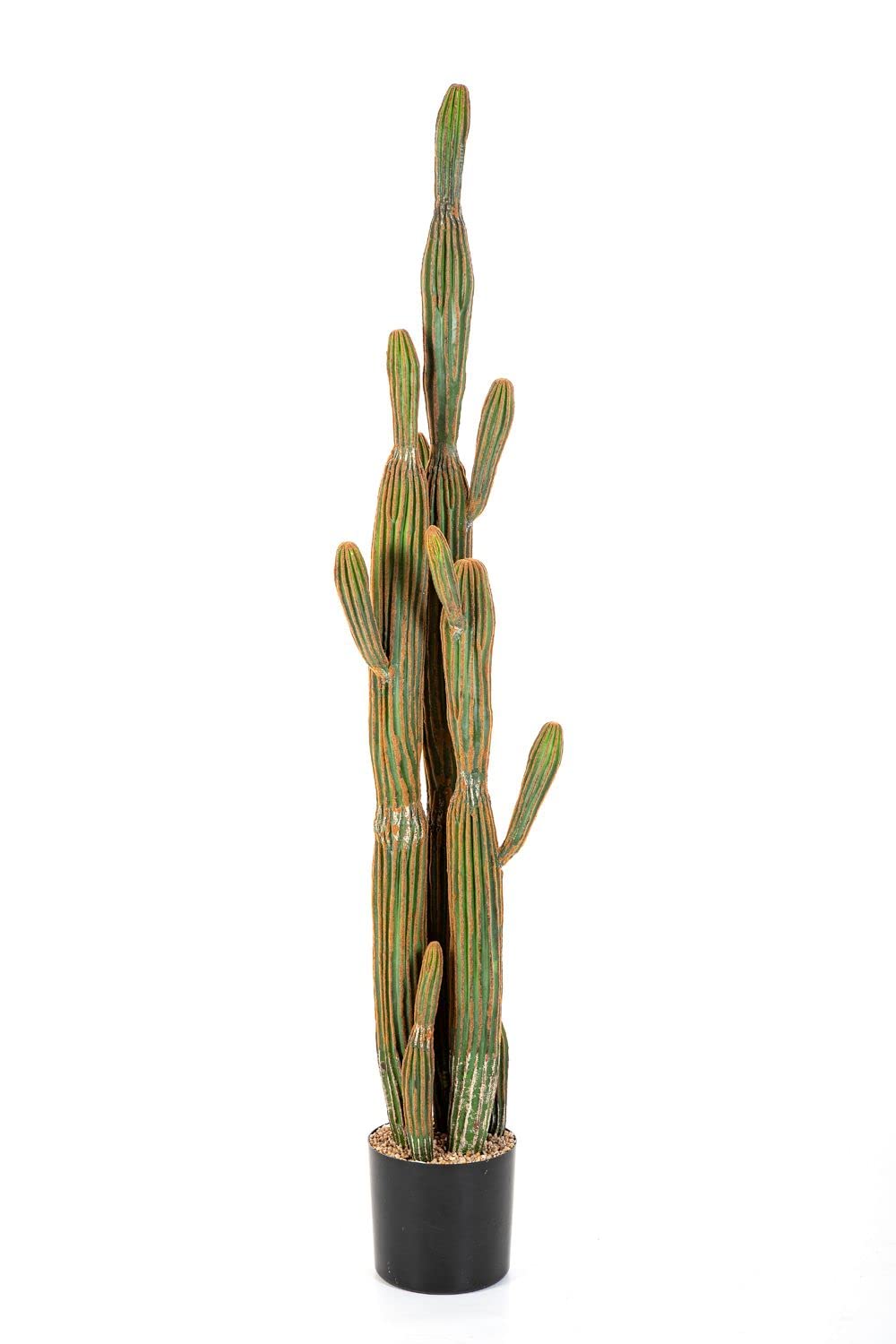 artplants.de Artificial column cactus San Pedro GRUMIUM, green-brown, 150 cm - Artificial cactus