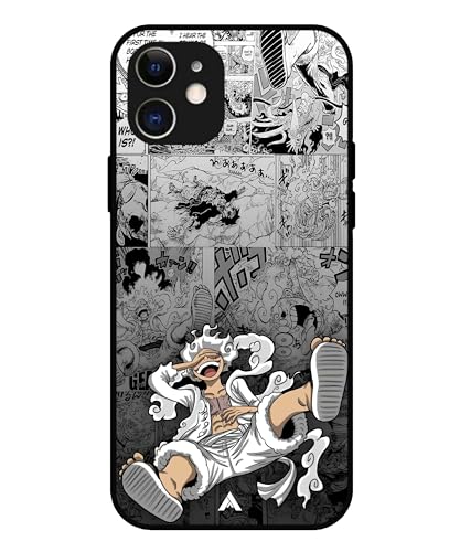 Image of Premium Anime 2 Case for iPhone 12 (Glossy Finish) Soft-Touch Metal TPU Back Cover, Shockproof, Designer, Aesthetic Mobile Phone Case