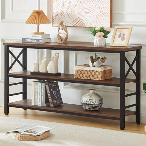 HOMBAZAAR 55 Inch Industrial Console Table