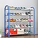 ZoSiP Regał na buty stojak na buty organizer na buty Free Standing regał na buty 5 poziomów, regał na buty czarny metal regał na buty wieża regał regał regał na buty regał na buty regał na buty regał na buty regał typu slipper Rack (kolor: niebieski, wymiary: 76 x 19 x 71 cm)