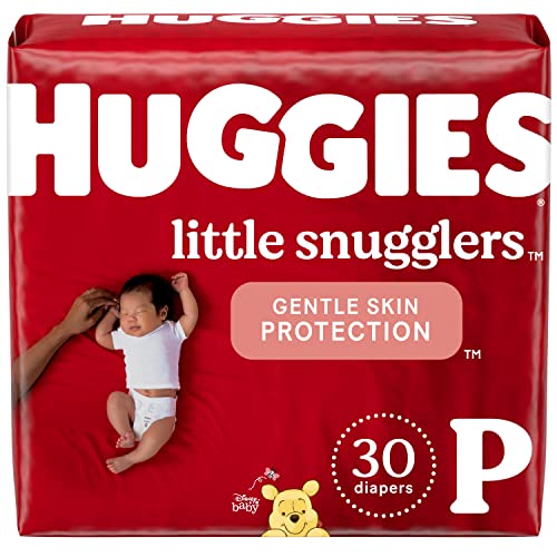 Image of HUGGIES Little Snugglers Baby Diapers, Size Preemie, 30 Count, Convenience Pack (Packaging May Vary)